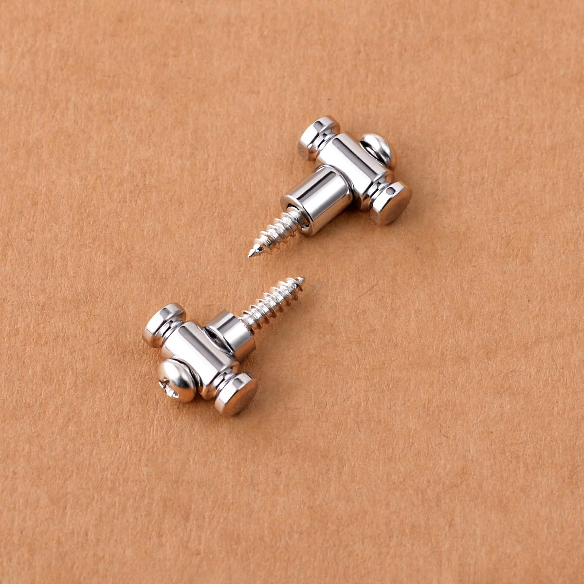 Guyker Guitar Roller String Retainers(Set of 2) - String Guide, Strings Trees Replacement Part for Electric Guitars, SR1 Chrome